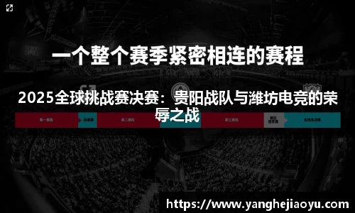 2025全球挑战赛决赛：贵阳战队与潍坊电竞的荣辱之战